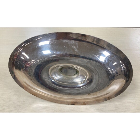 WM Rogers Silverplate Gravy Sauce Boat With Attached Tray Avon 3613 - Picture 7 of 9